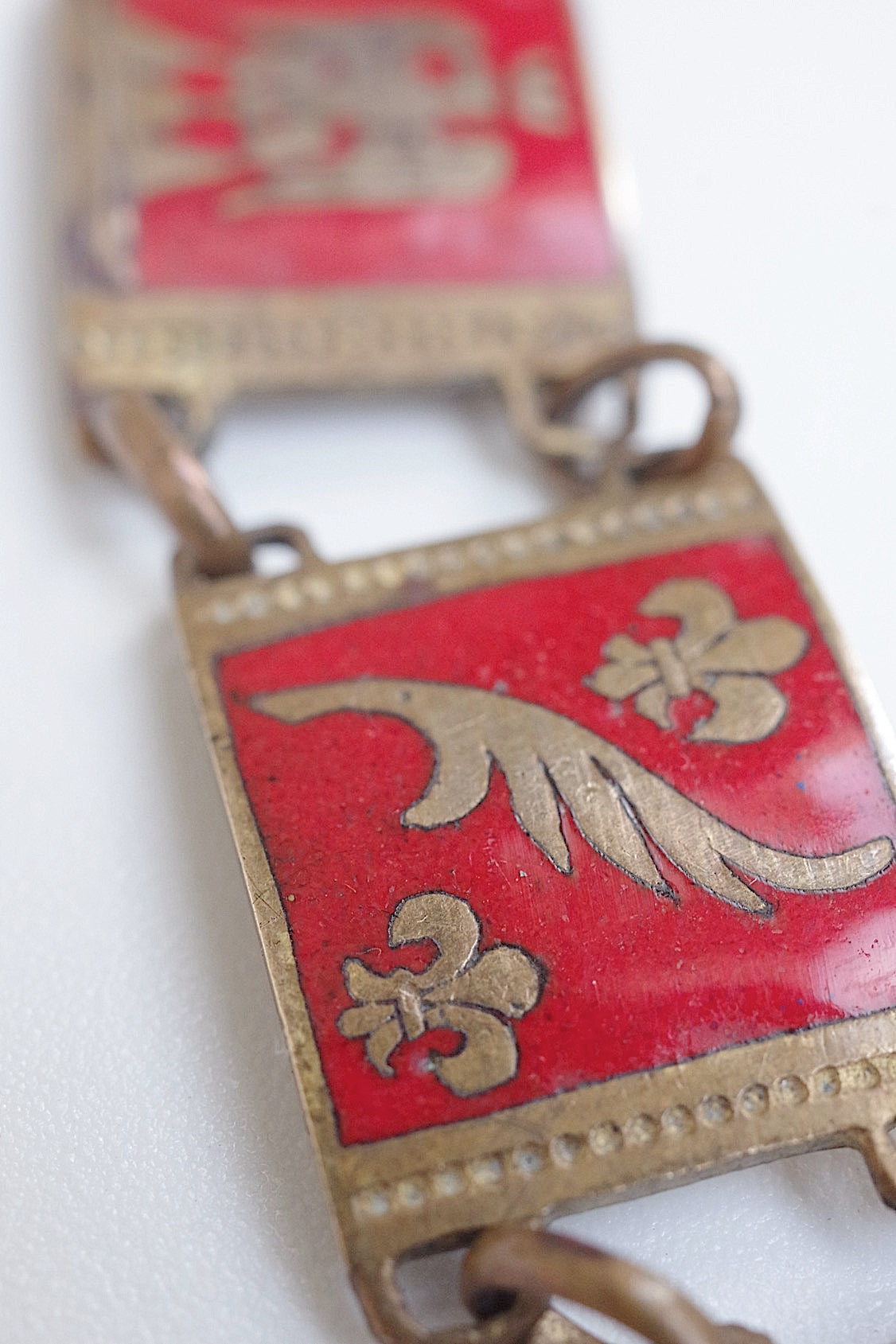 アンティークブレスレット  braclet antique エマイユ .FR a l'epoque