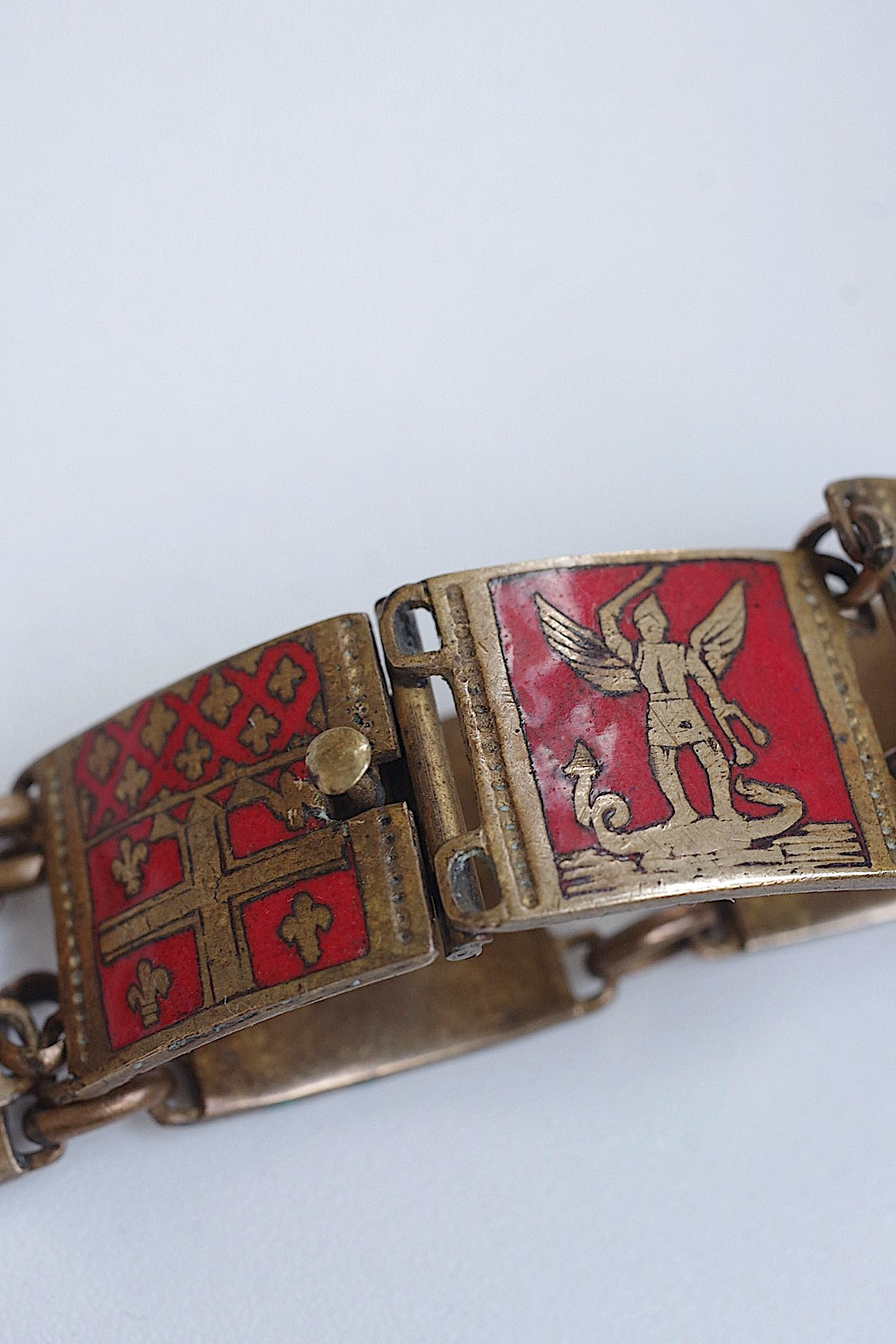 アンティークブレスレット  braclet antique エマイユ .FR a l'epoque