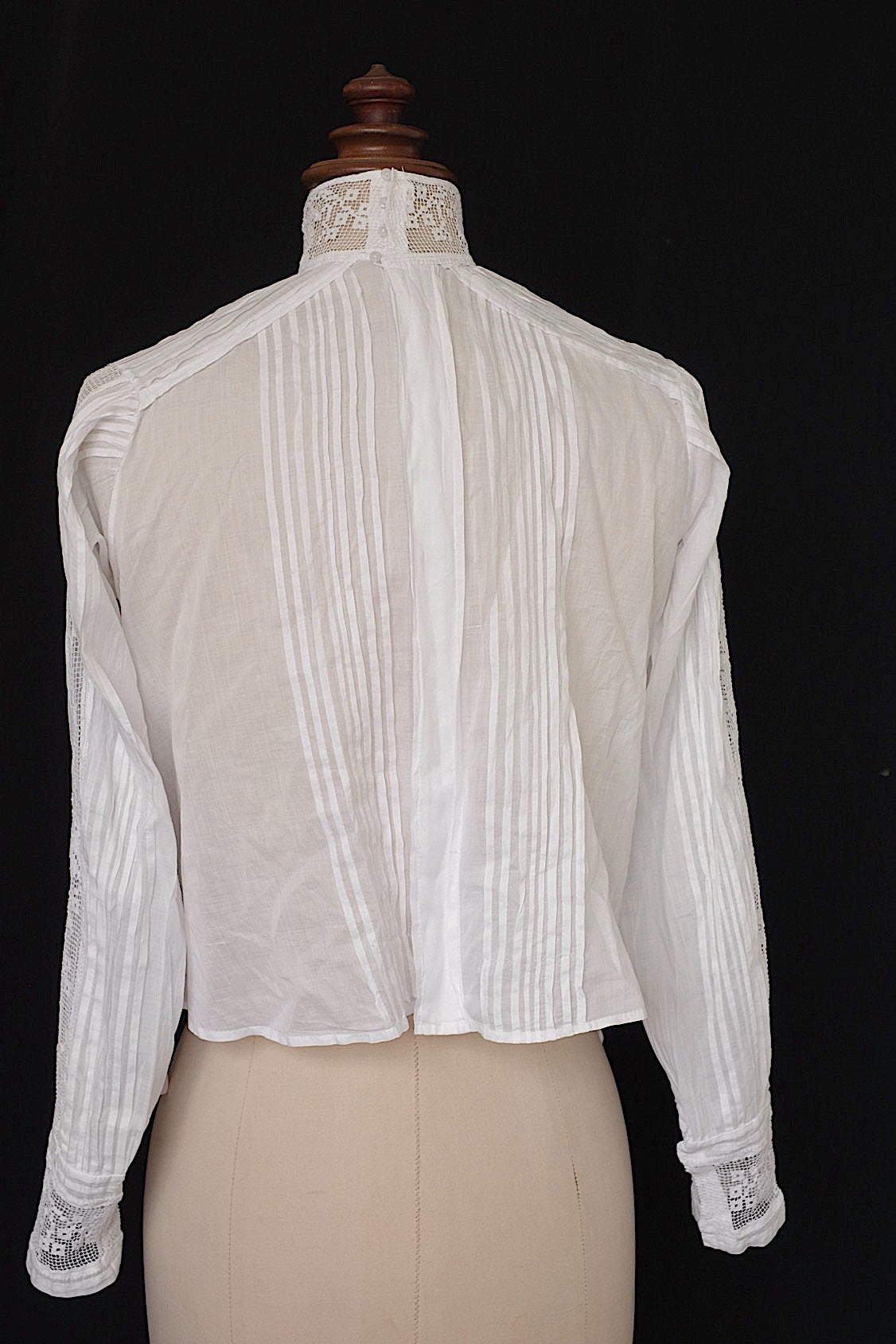 アンティークブラウス vêtement antique  スタンドカラー .FR a l'epoque