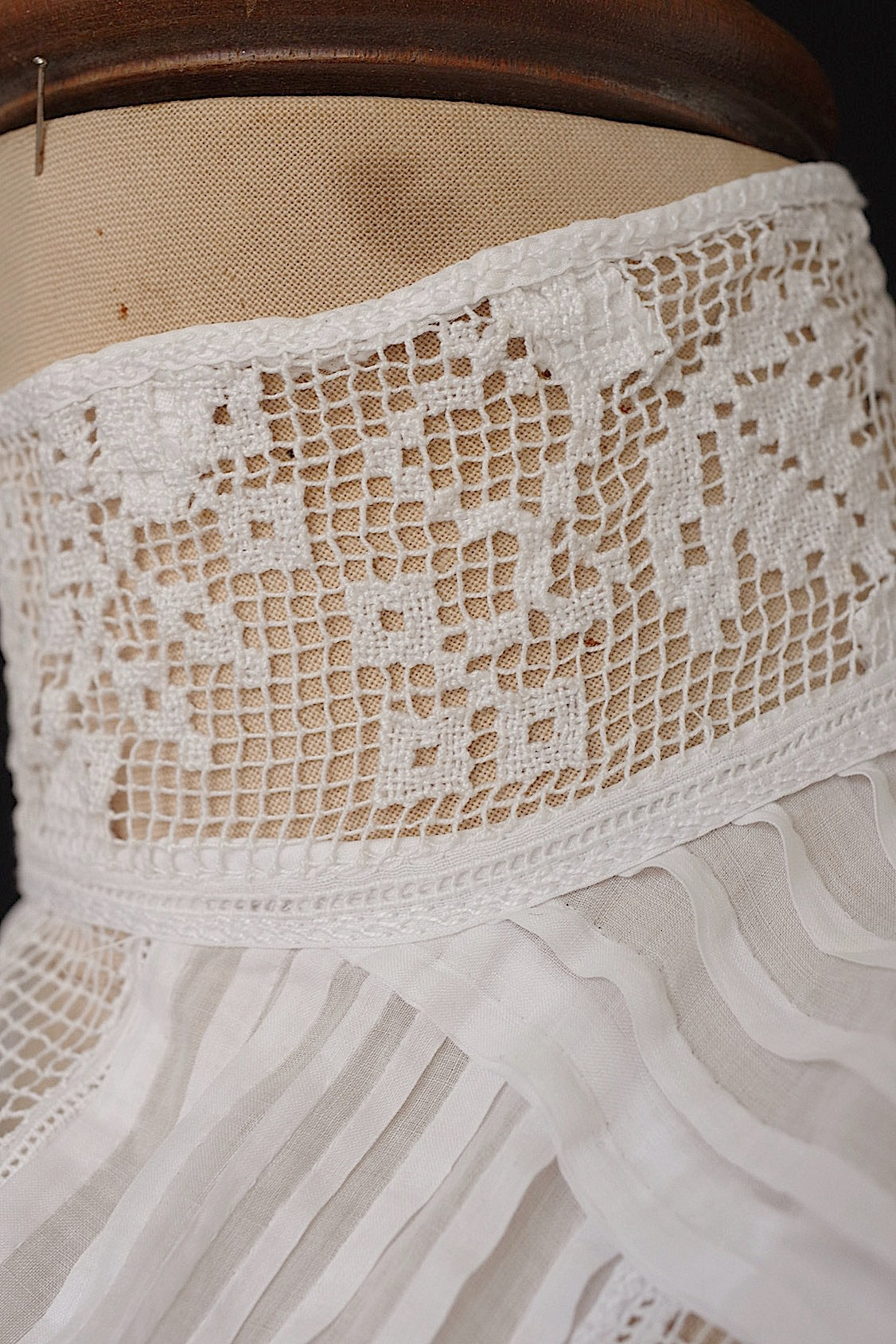 アンティークブラウス vêtement antique  スタンドカラー .FR a l'epoque