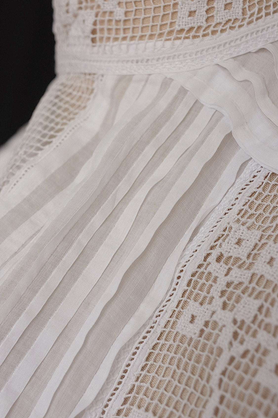 アンティークブラウス vêtement antique  スタンドカラー .FR a l'epoque