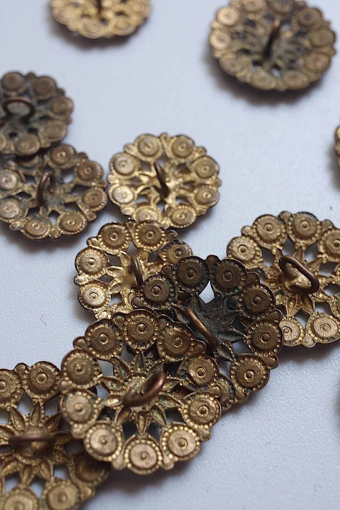 アンティークボタン bouton antique lots 3 .FR a l'epoque