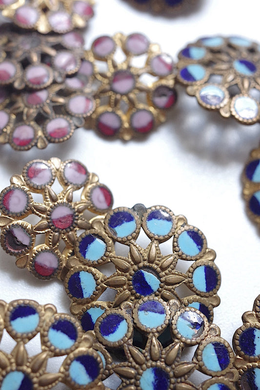 アンティークボタン bouton antique lots 3 .FR a l'epoque