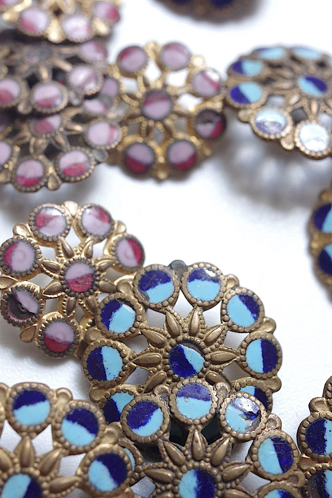 アンティークボタン bouton antique lots 3 .FR a l'epoque