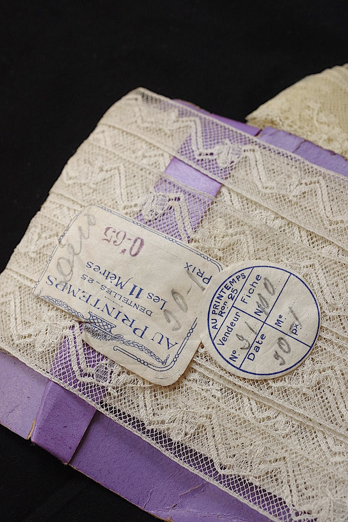アンティークレース dentelle antique  テープレース lots1 .FR a l'epoque