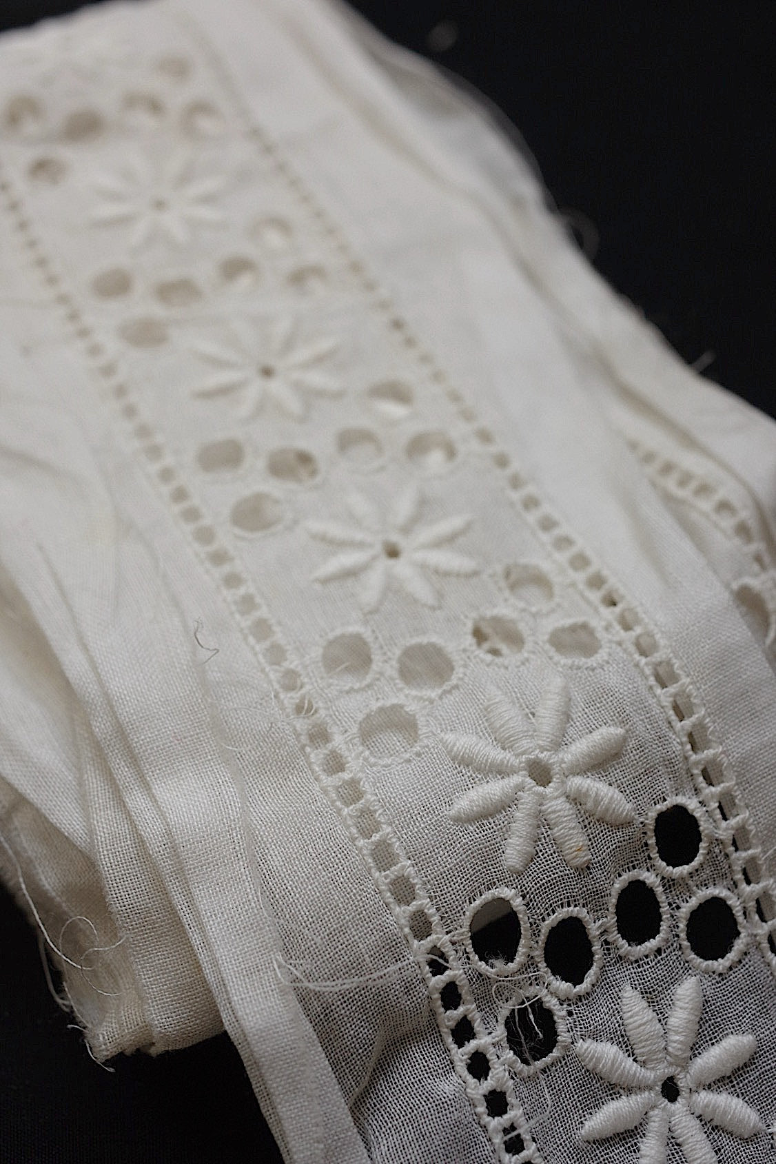 アンティークレース dentelle antique  カットワーク lots2 .FR a l'epoque