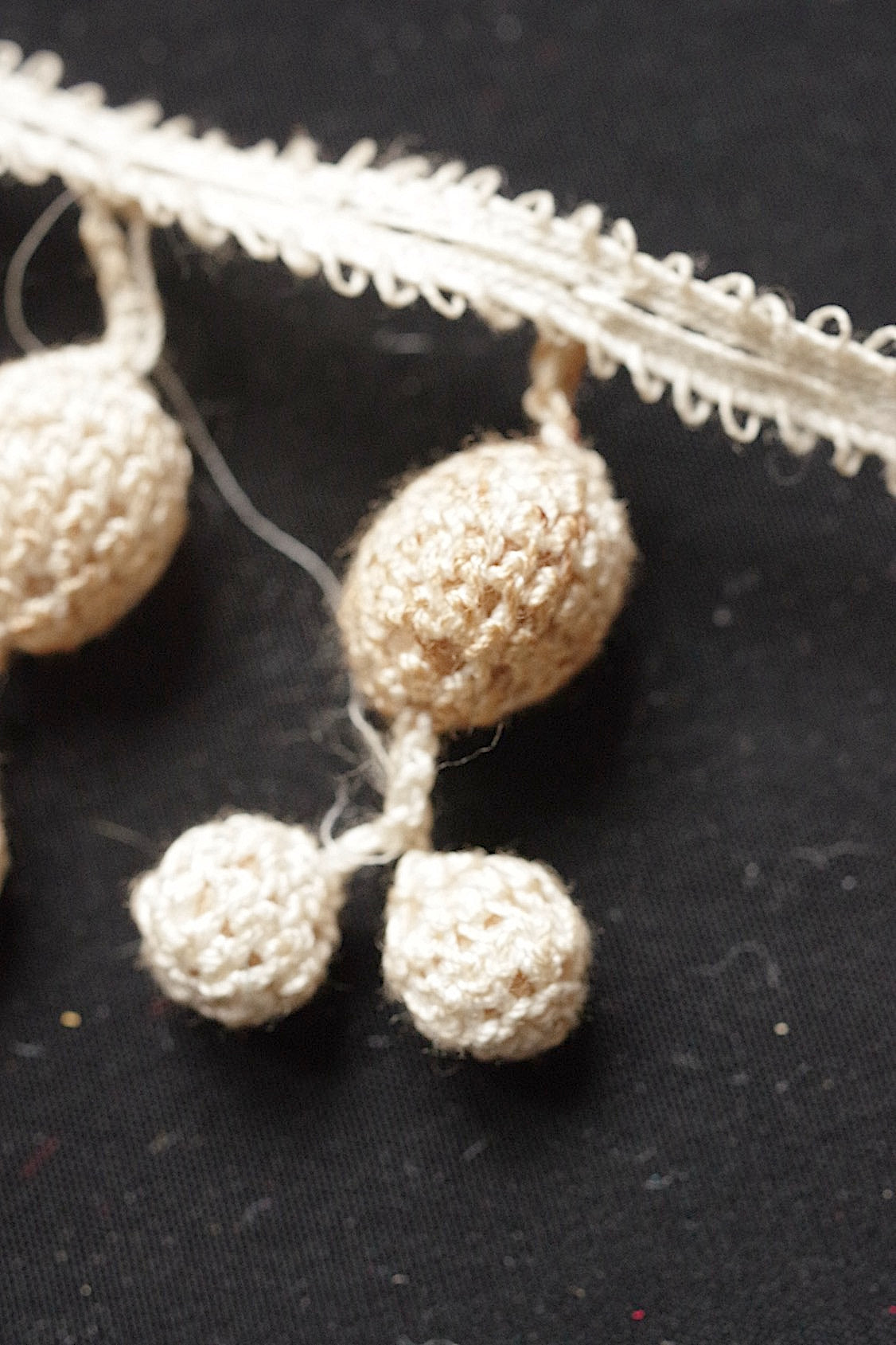 アンティークレース dentelle antique  クロシェレース lots4 .FR a l'epoque