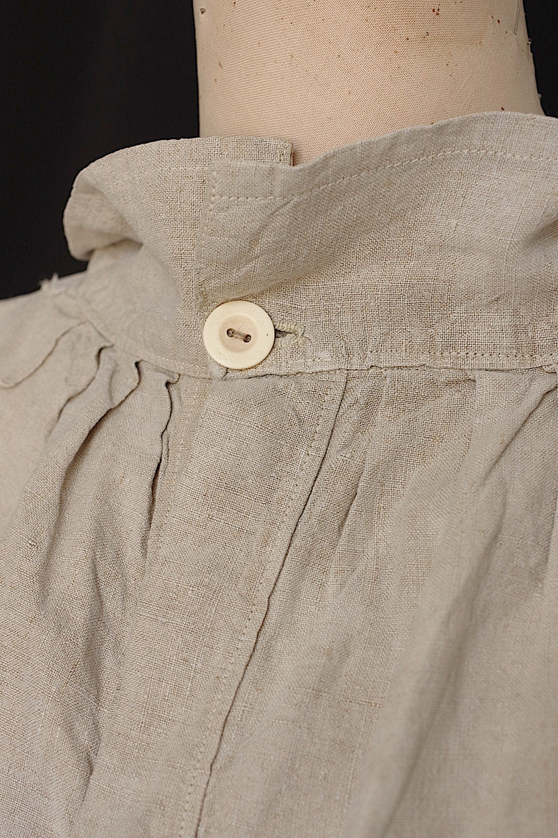 アンティークリネンシャツ vêtement  antique .FR a l'epoque