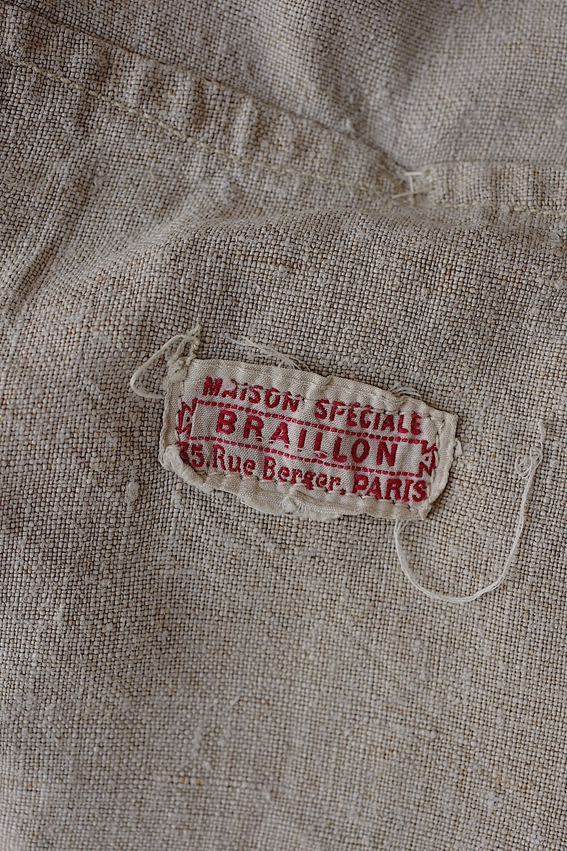 アンティークリネンシャツ vêtement antique .FR a l'epoque