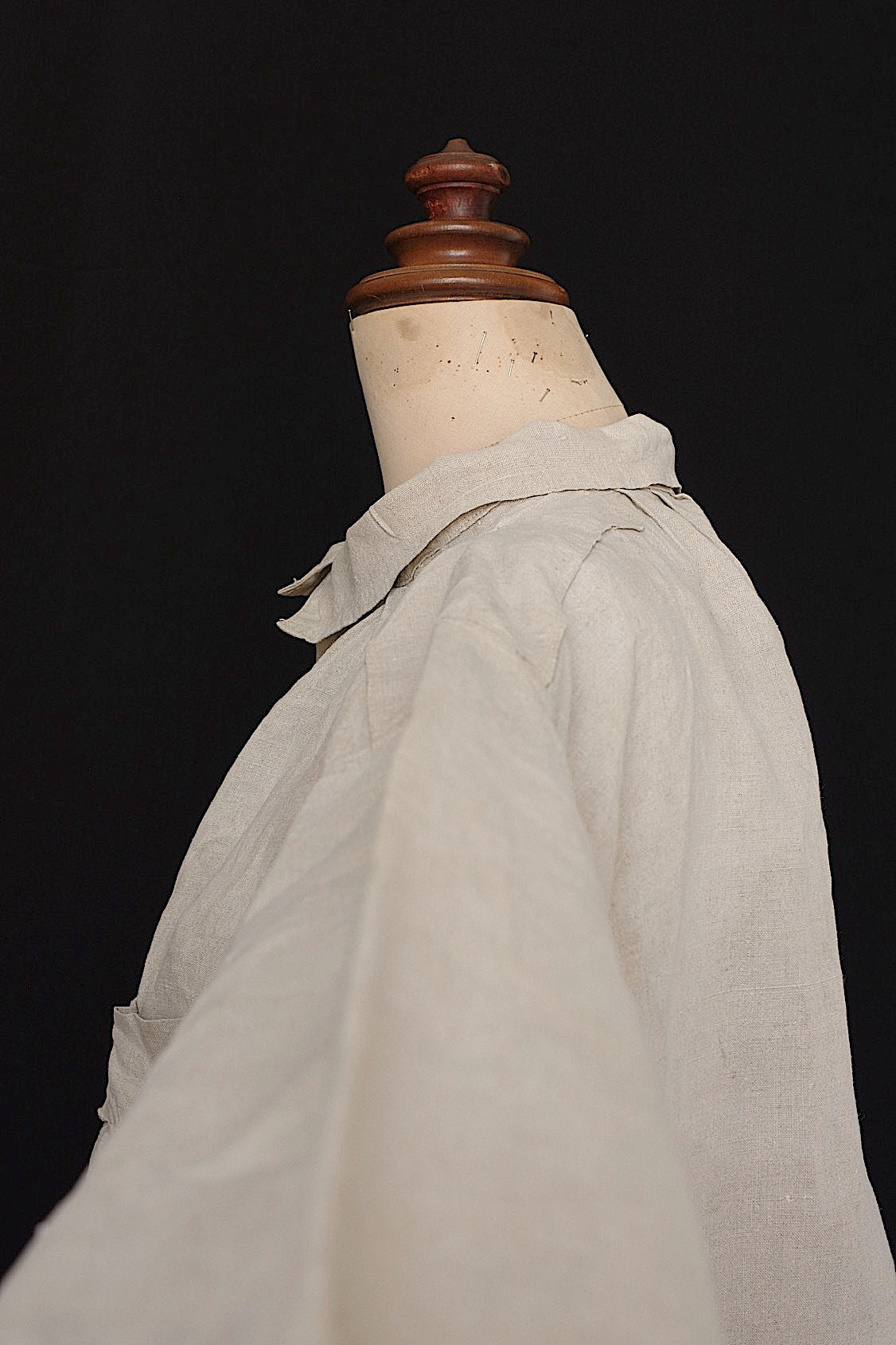 アンティークリネンシャツ vêtement  antique .FR a l'epoque