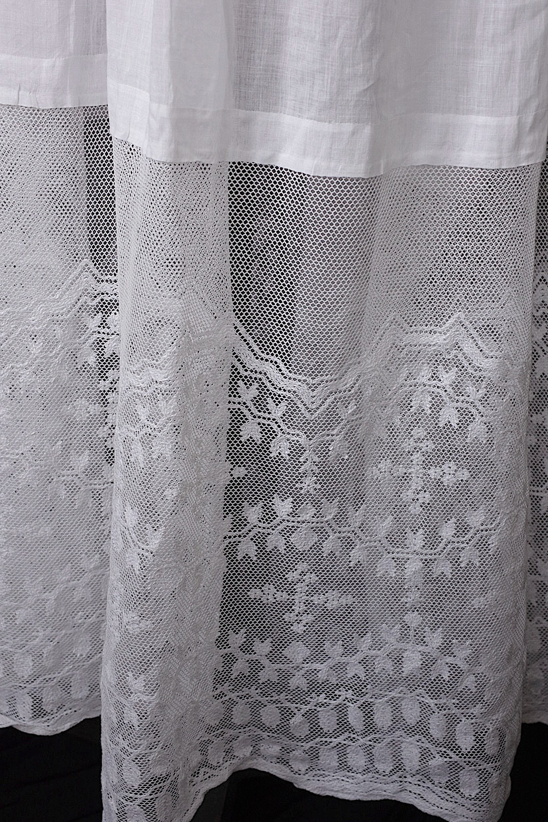 アンティーク教会チュニック vêtement antique チャーチスモック aube .FR a l'epoque