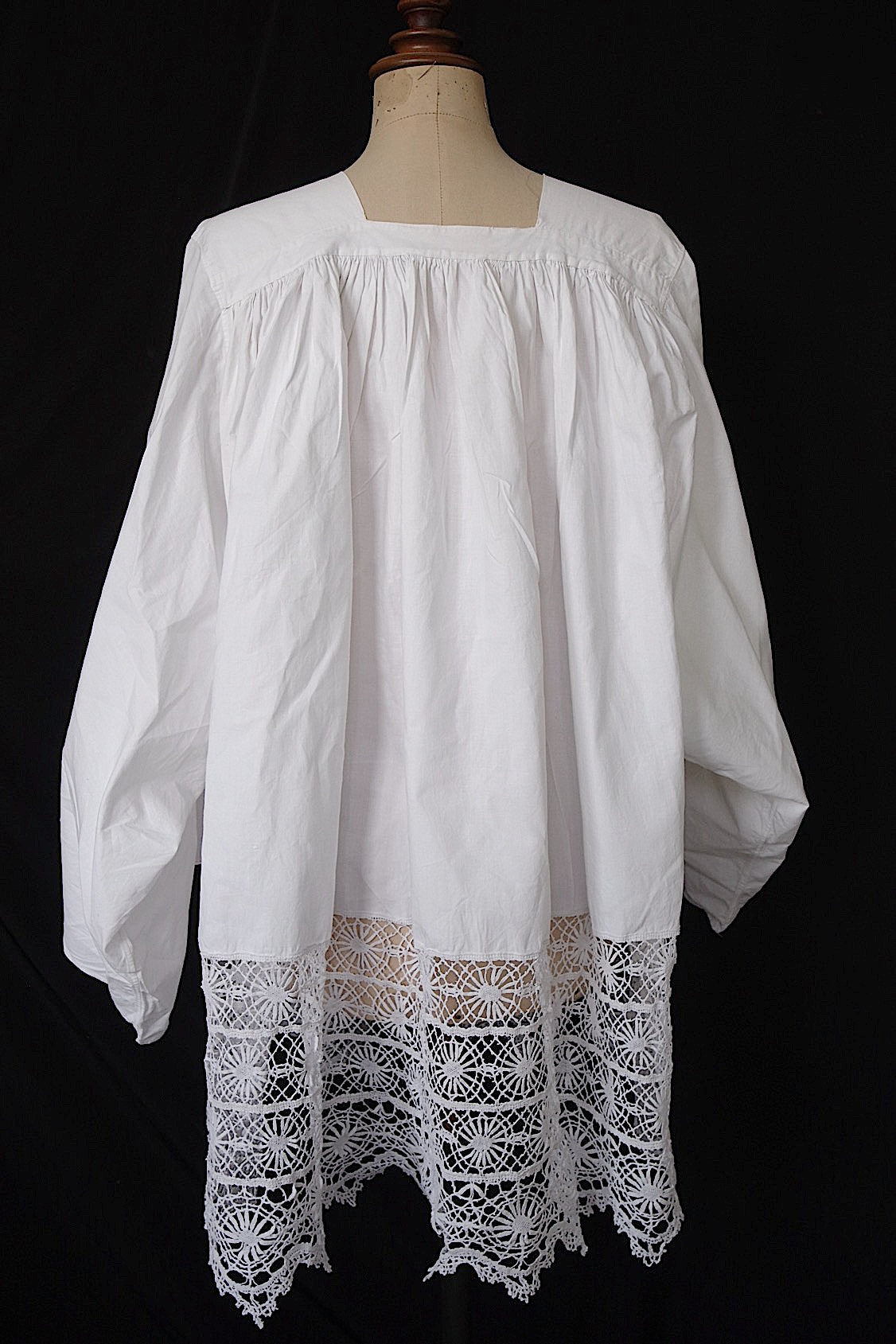 アンティーク教会チュニック vêtement antique チャーチスモック surplis2 .FR a l'epoque
