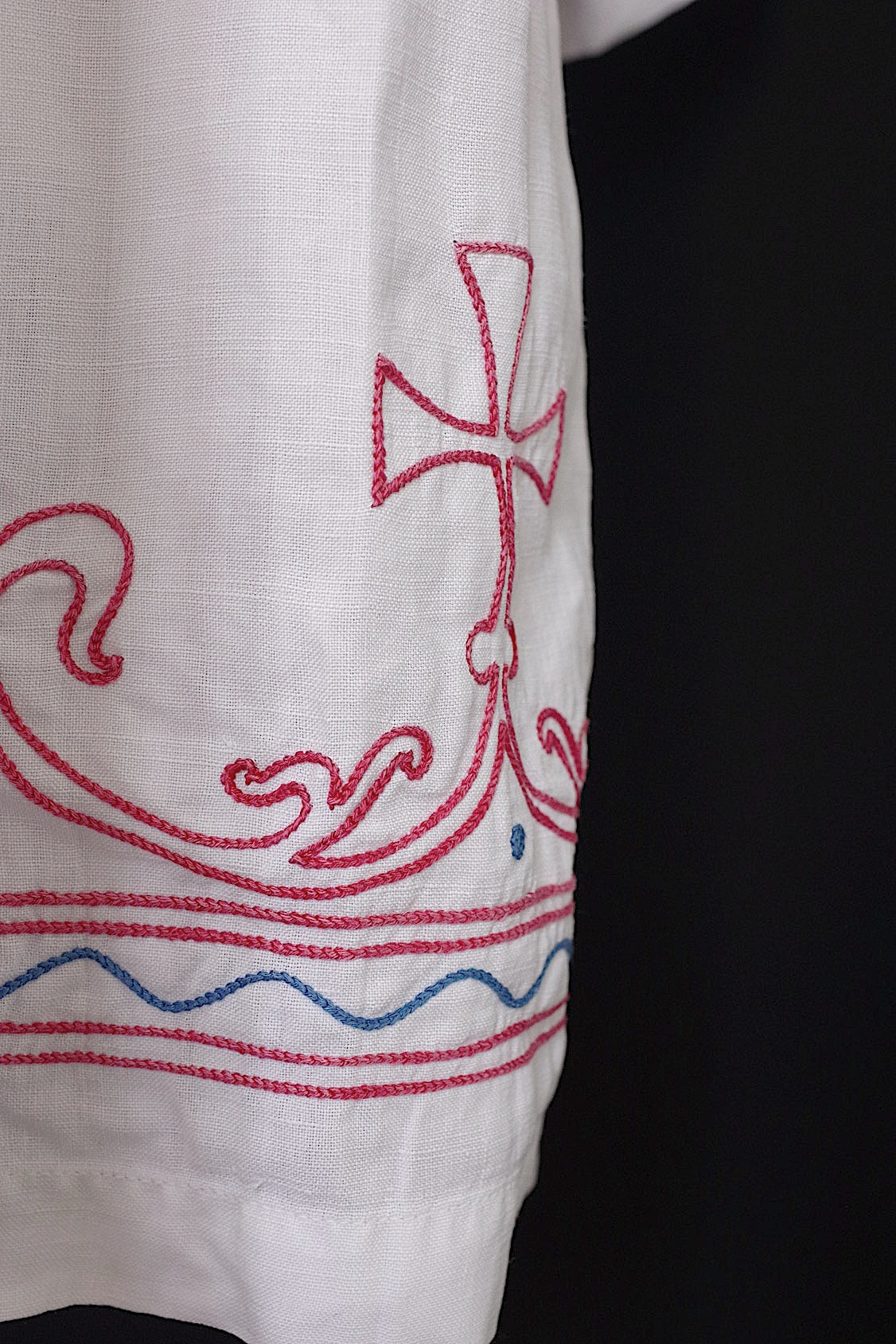 ヴィンテージ教会チュニック vêtement vintage チャーチスモック surplis4 .FR a l'epoque