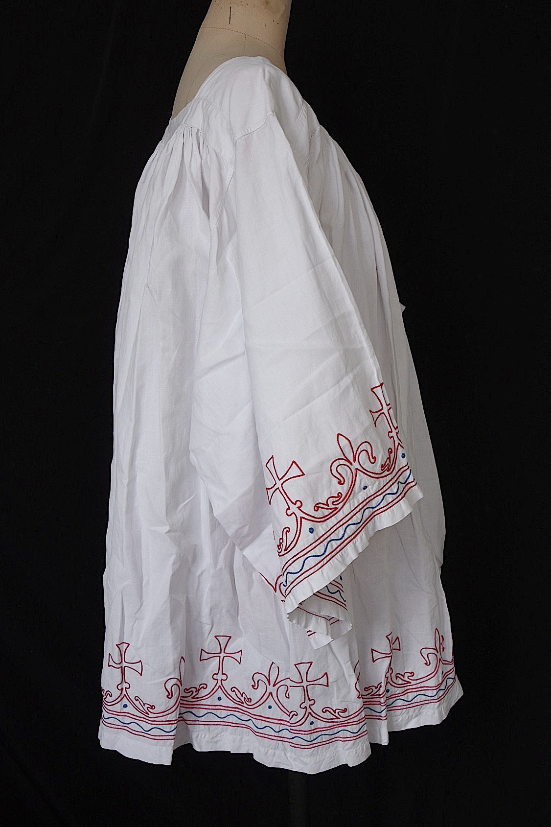 ヴィンテージ教会チュニック vêtement vintage チャーチスモック surplis4 .FR a l'epoque