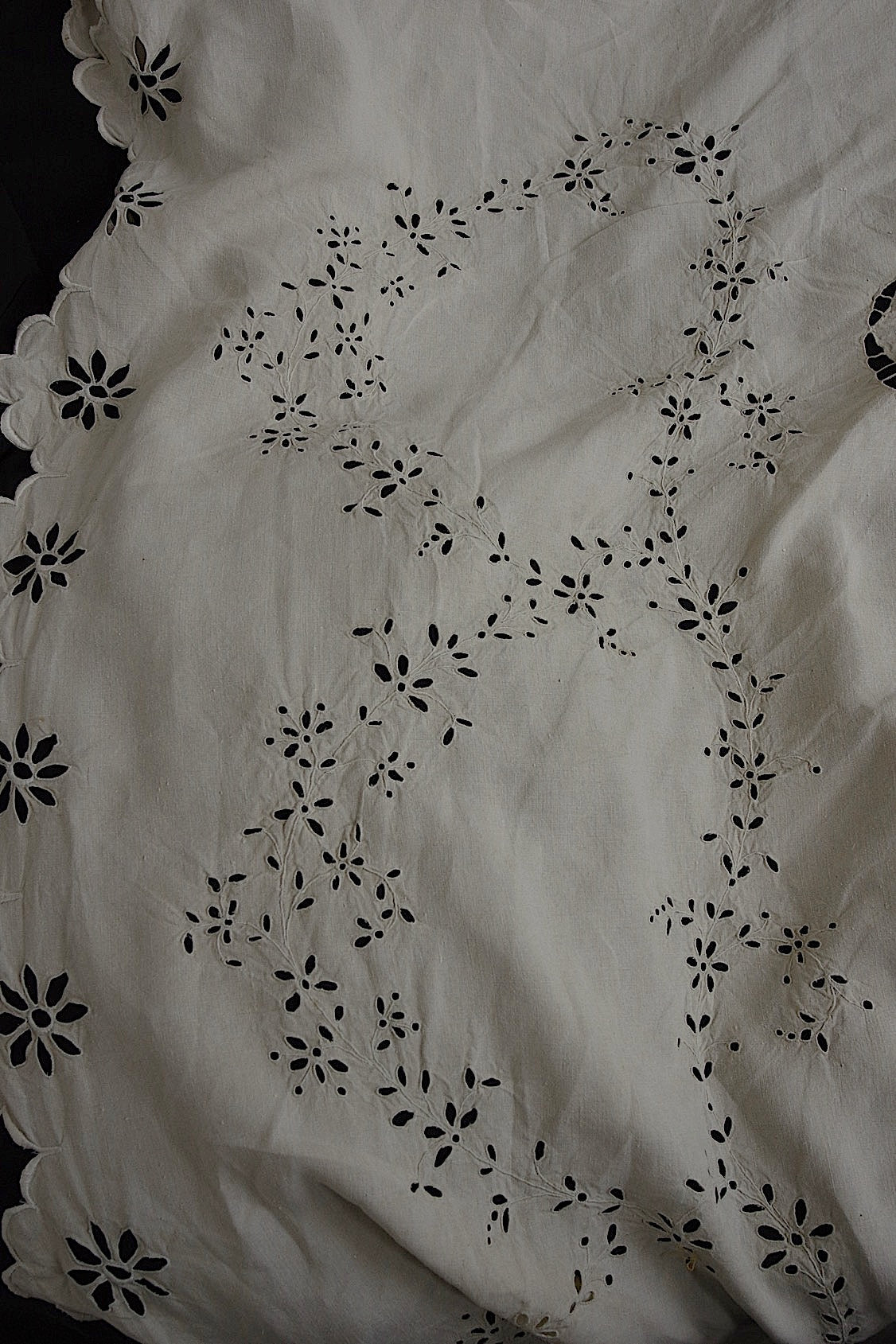 アンティークインテリアカバー linge de maison antique リネン刺繍 .FR a l'epoque