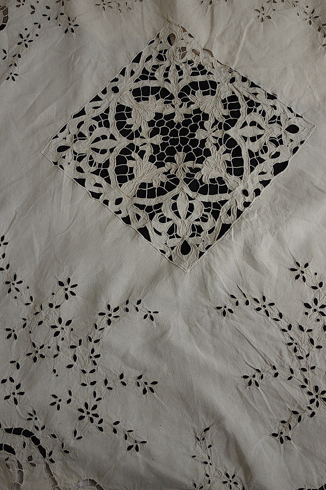 アンティークインテリアカバー linge de maison antique リネン刺繍 .FR a l'epoque