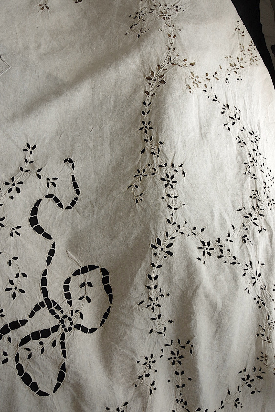 アンティークインテリアカバー linge de maison antique リネン刺繍 .FR a l'epoque