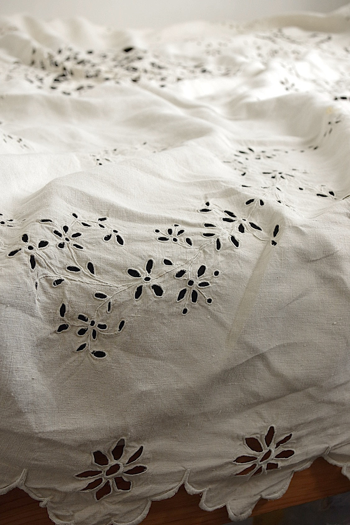 アンティークインテリアカバー linge de maison antique リネン刺繍 .FR a l'epoque