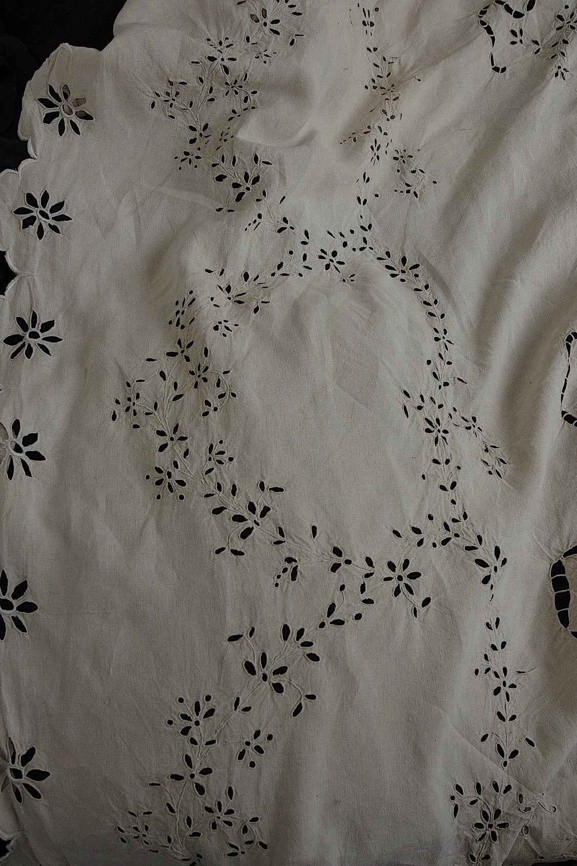 アンティークインテリアカバー linge de maison antique リネン刺繍 .FR a l'epoque