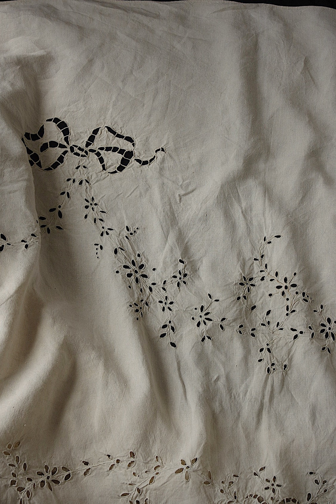 アンティークインテリアカバー linge de maison antique リネン刺繍 .FR a l'epoque