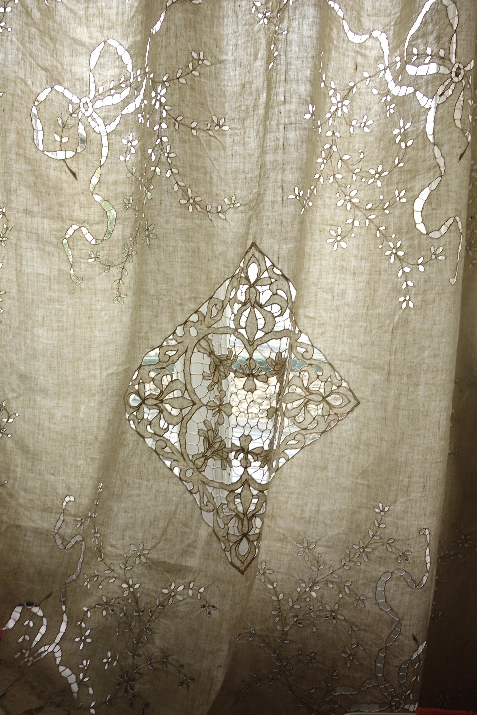 アンティークインテリアカバー linge de maison antique リネン刺繍 .FR a l'epoque