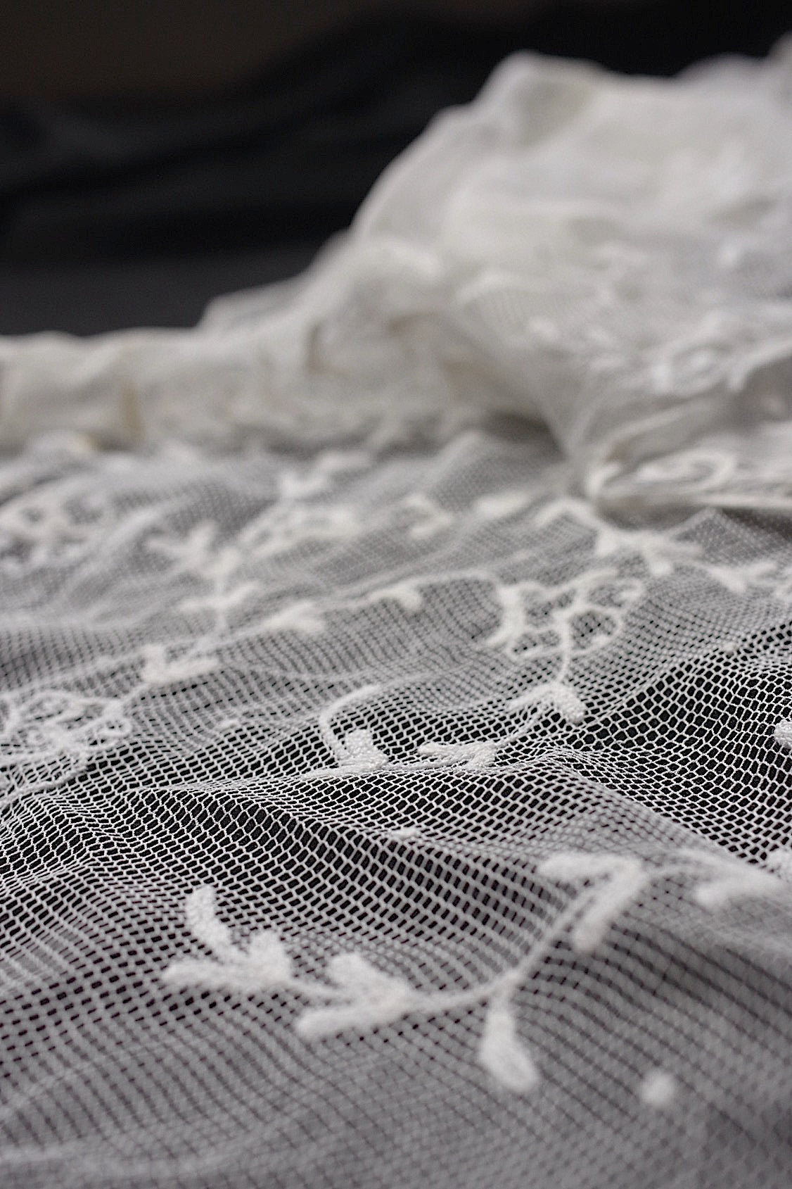 アンティークレース dentelle antique 刺繍ハギレ+ベール .FR a l'epoque