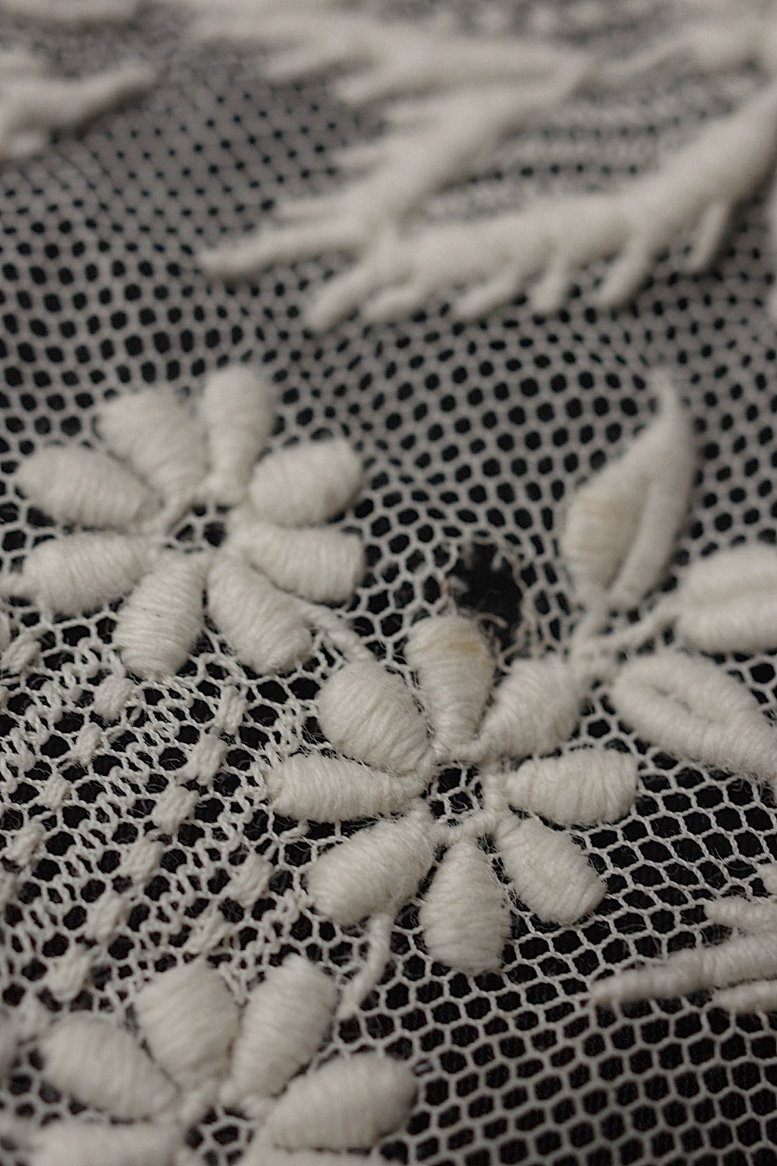 アンティークレース dentelle antique 刺繍ハギレ+ベール .FR a l'epoque