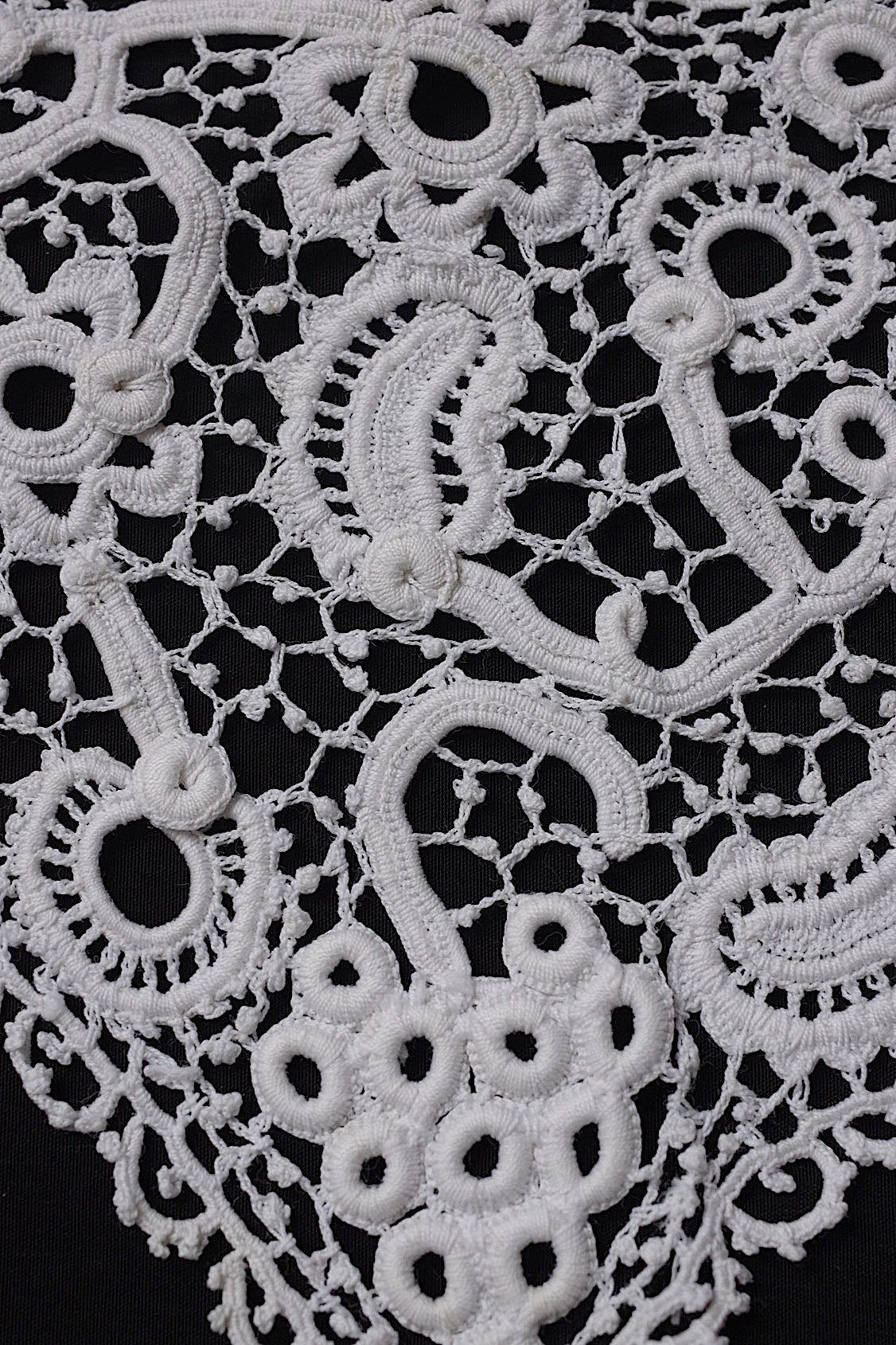 アンティークレース dentelle antique カフス 襟 .FR a l'epoque