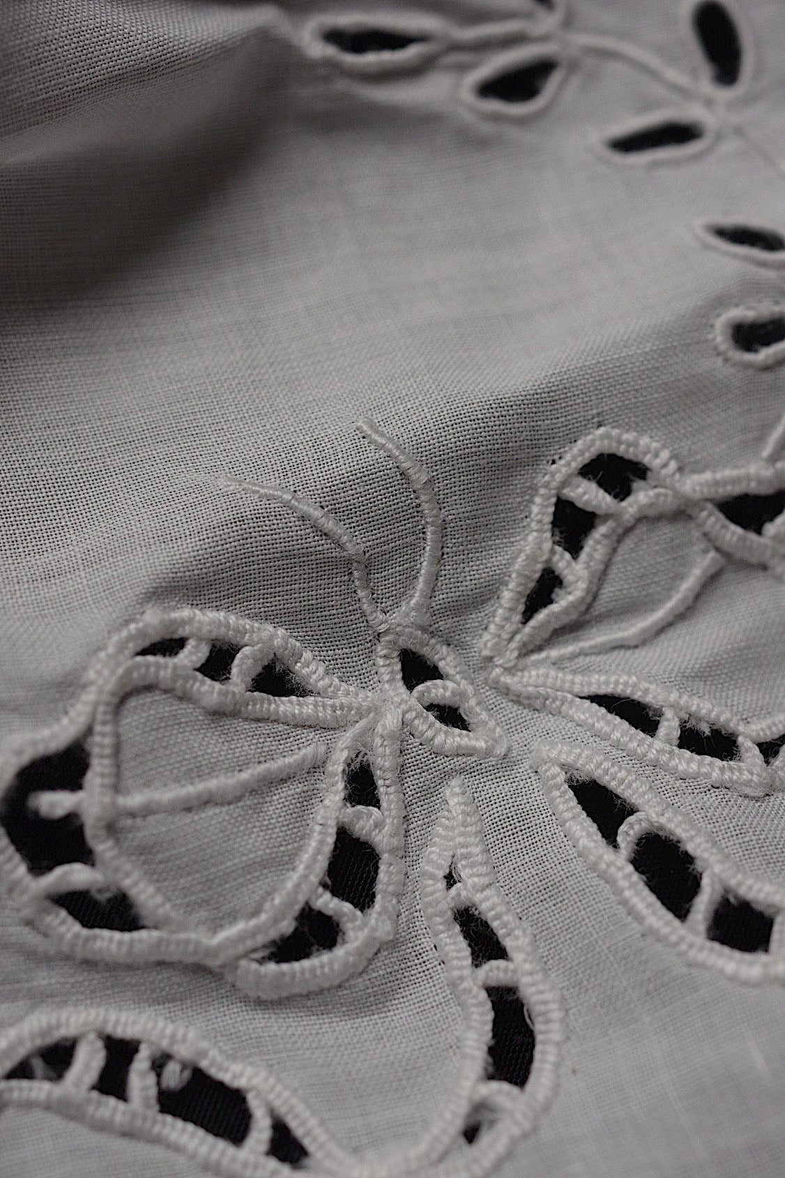 アンティークレース dentelle antique  襟2つ .FR a l'epoque