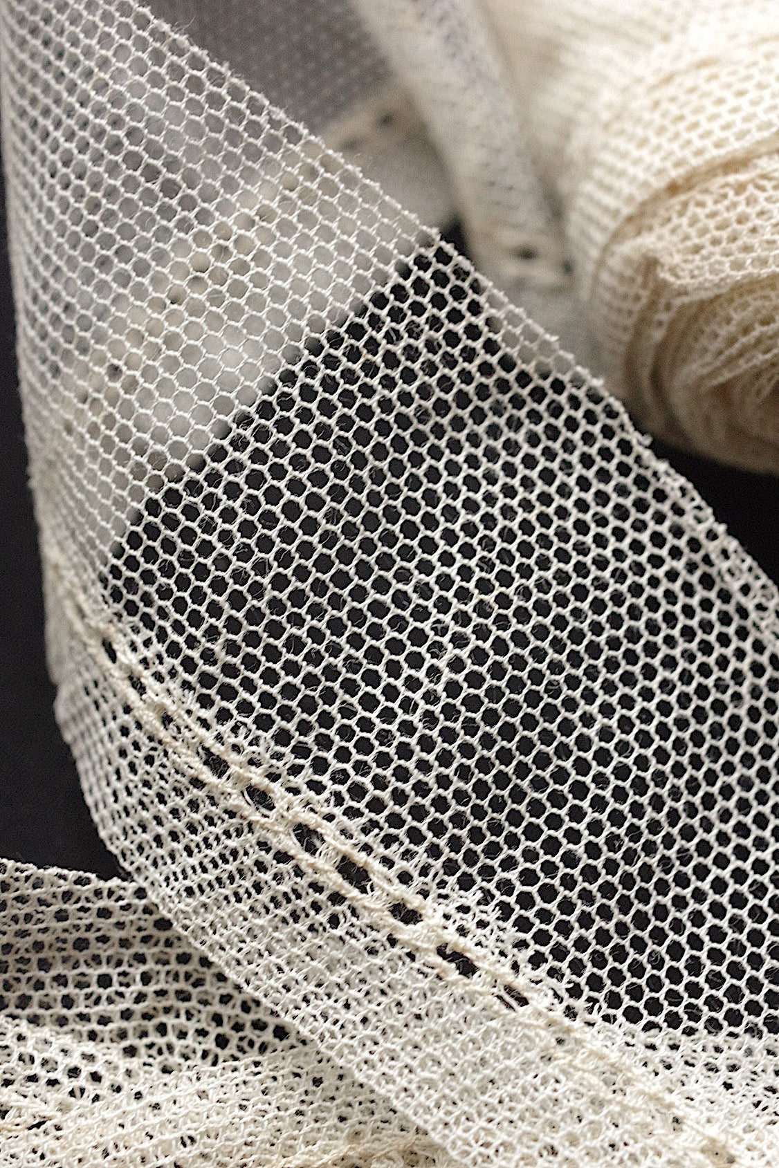 アンティークレース dentelle antique  チュールテープ par 4m .FR a l'epoque