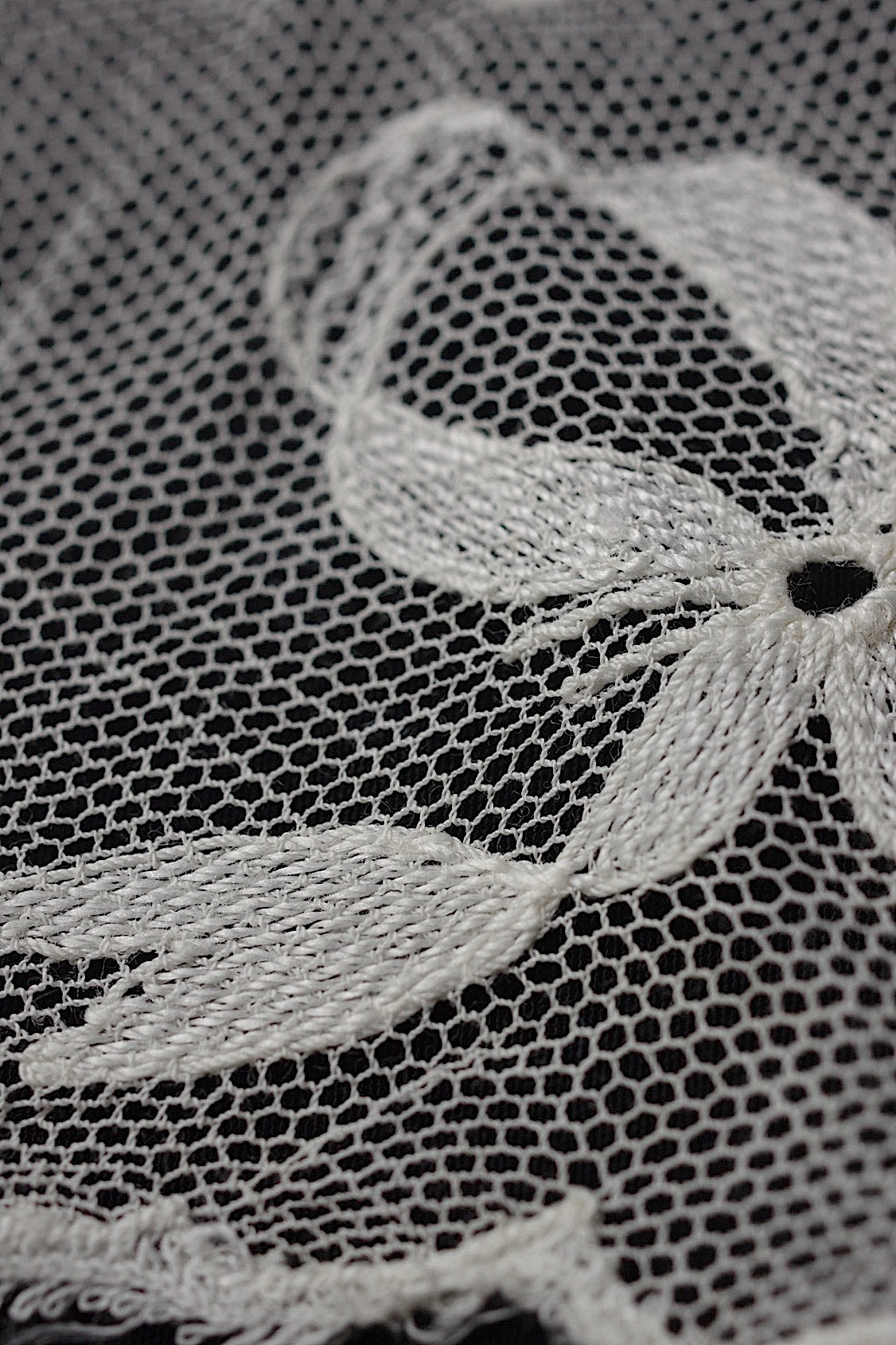 アンティークレース dentelle antique  襟2つ .FR a l'epoque