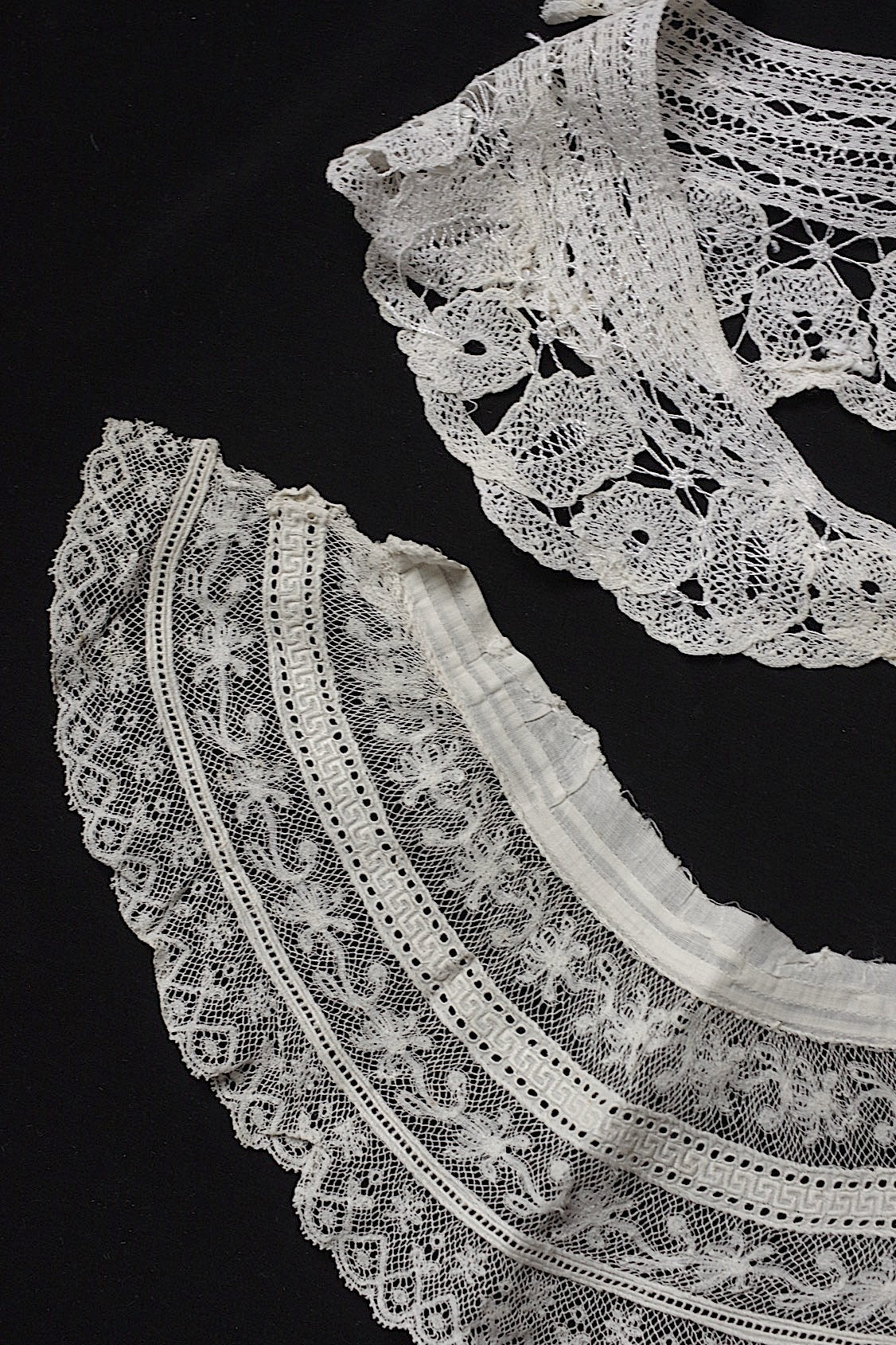 アンティークレース dentelle antique  ハギレ 襟 .FR a l'epoque