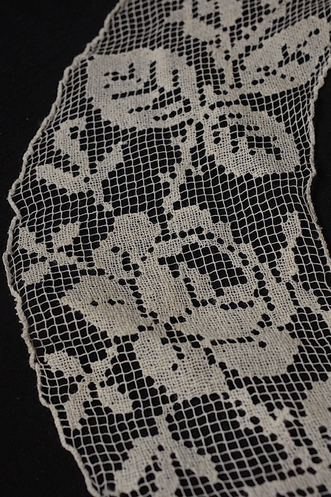 アンティークレース dentelle antique 襟3つ .FR a l'epoque