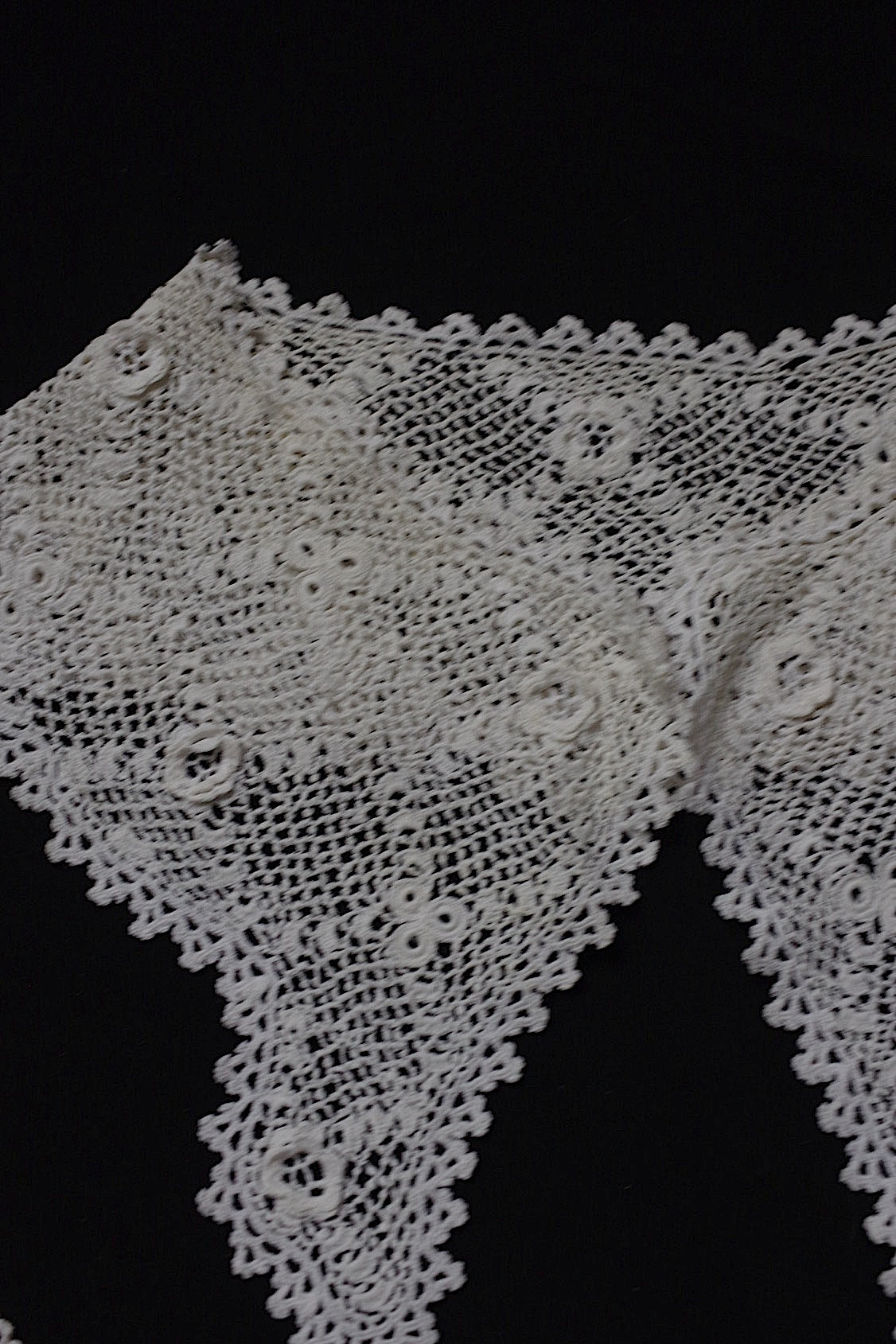 アンティークレース dentelle antique  クロシェ 首周り .FR a l'epoque