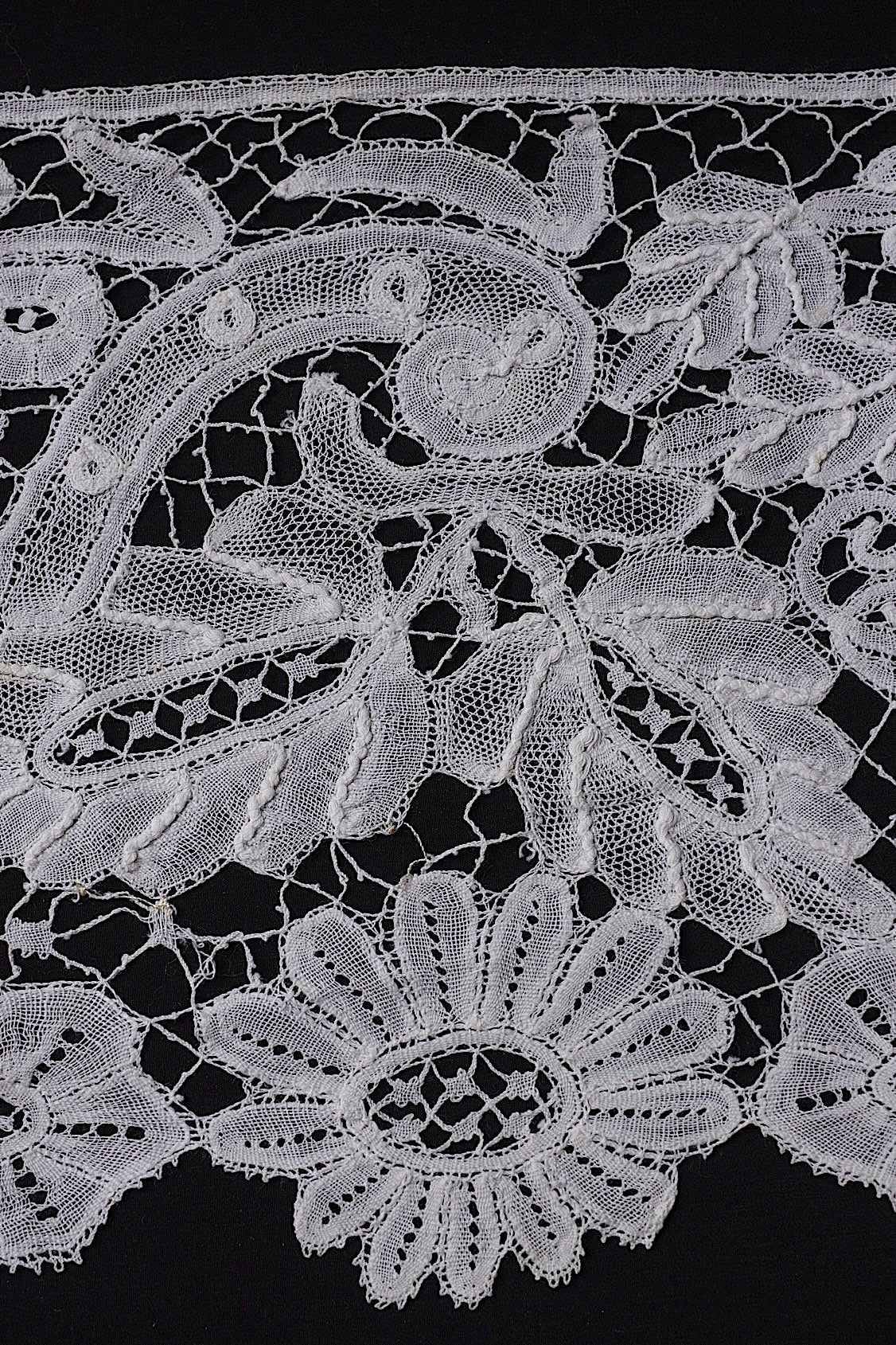 アンティークレース dentelle antique  幅広 315cm .FR a l'epoque