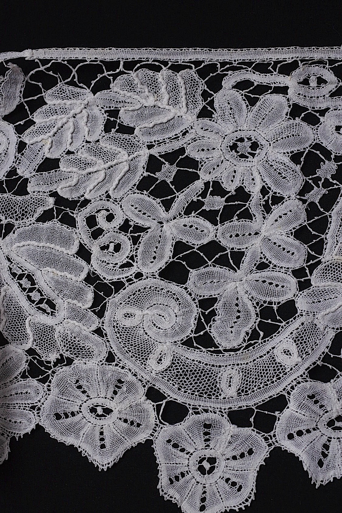 アンティークレース dentelle antique  幅広 315cm .FR a l'epoque