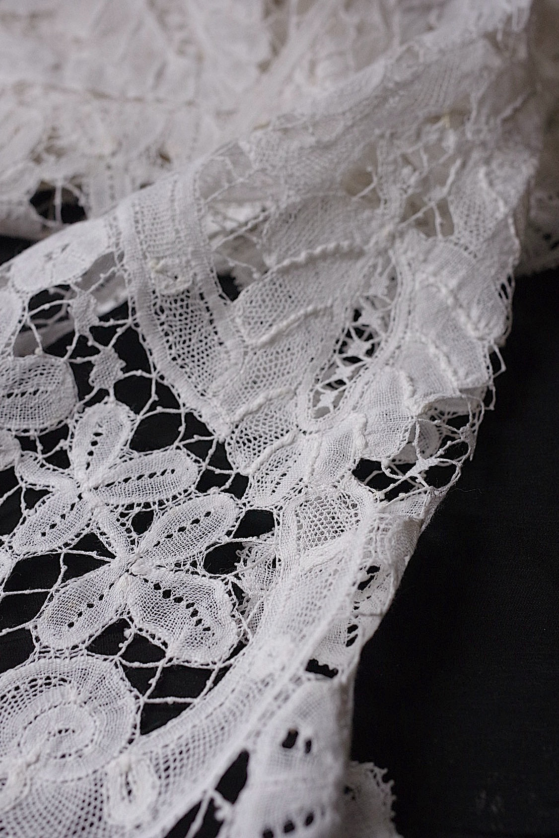 アンティークレース dentelle antique  幅広 315cm .FR a l'epoque