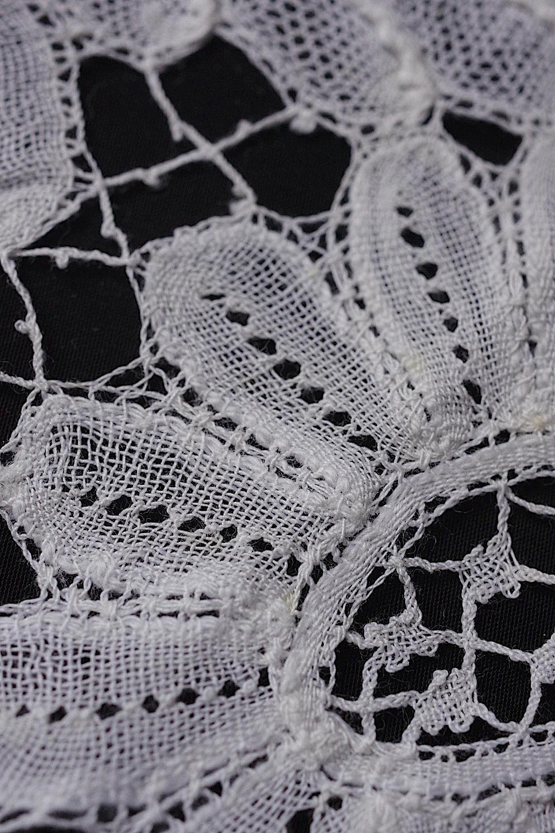 アンティークレース dentelle antique  幅広 315cm .FR a l'epoque