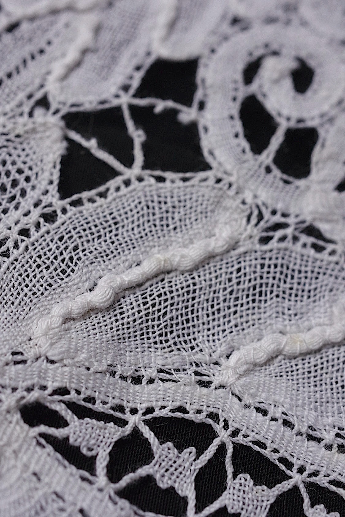 アンティークレース dentelle antique  幅広 315cm .FR a l'epoque