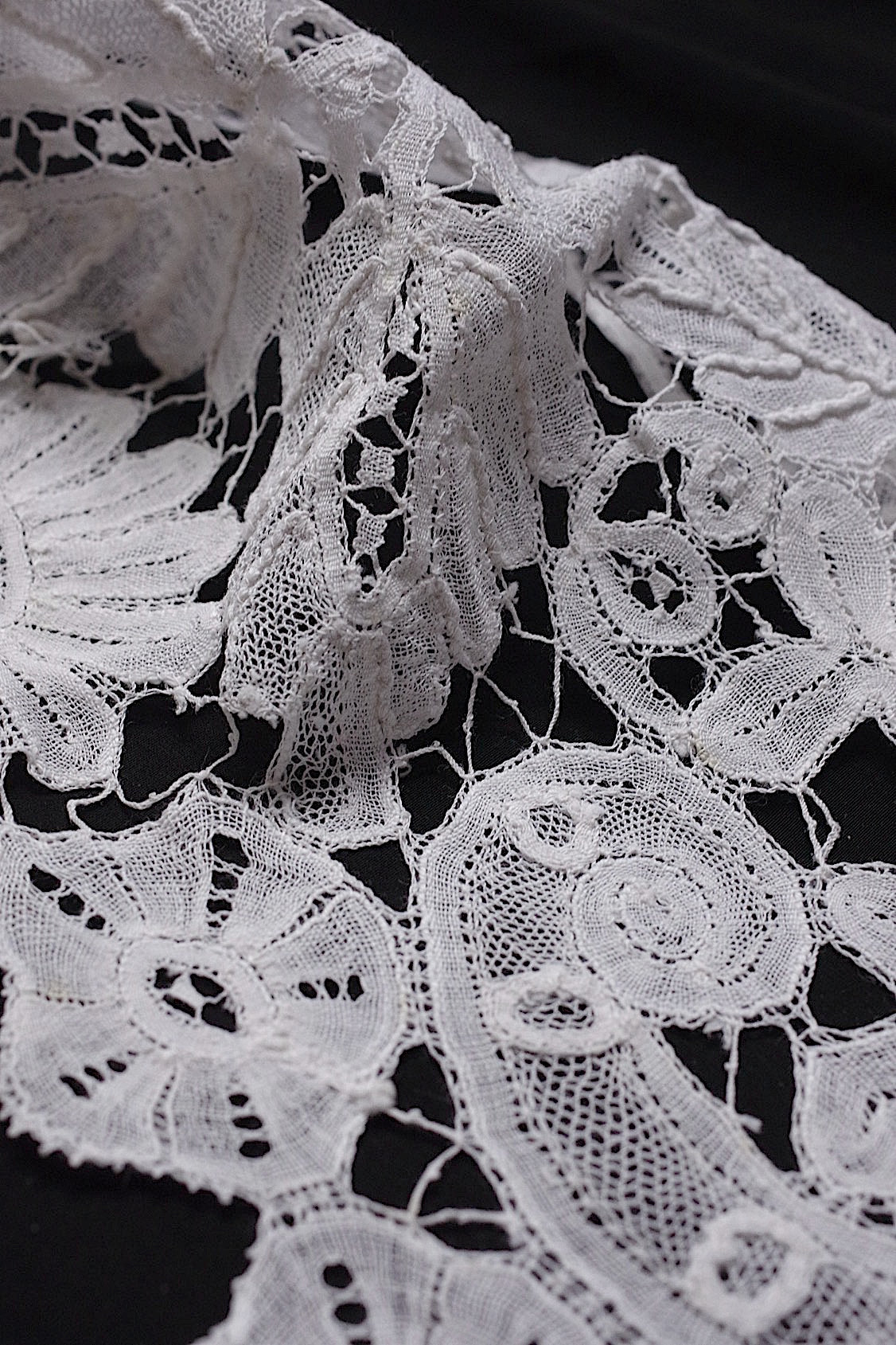 アンティークレース dentelle antique  幅広 315cm .FR a l'epoque