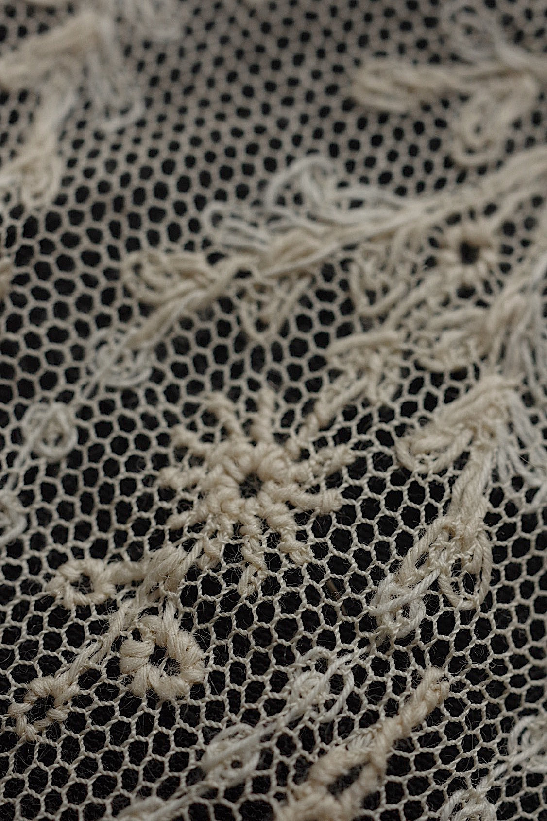 アンティークレース dentelle antique  チュールレース ハギレ .FR a l'epoque