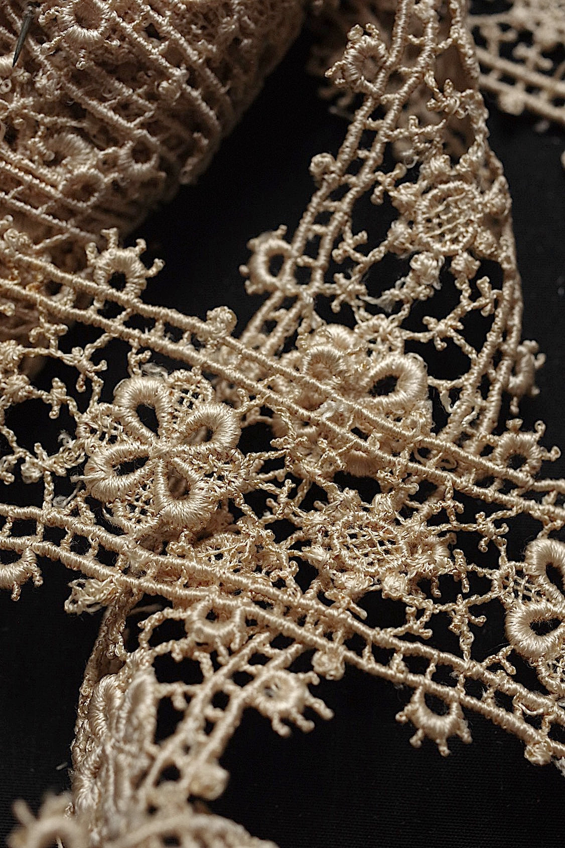 アンティークレース dentelle antique  900cm以上 .FR a l'epoque