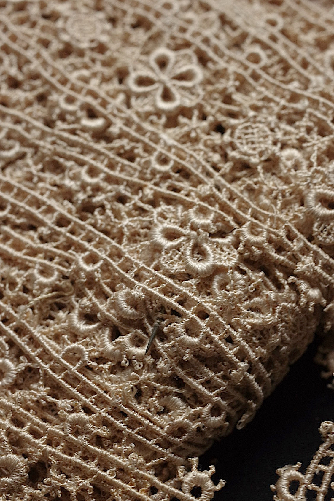 アンティークレース dentelle antique 900cm以上 .FR a l'epoque