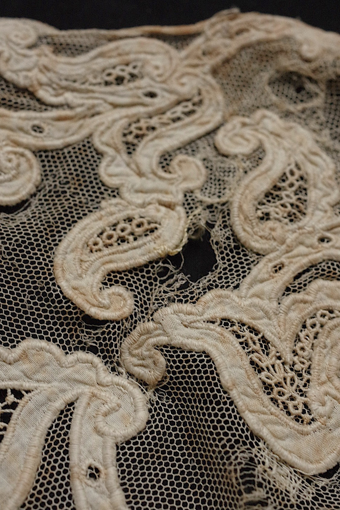 アンティークレース dentelle antique  ハギレ素材用 lots5 .FR a l'epoque