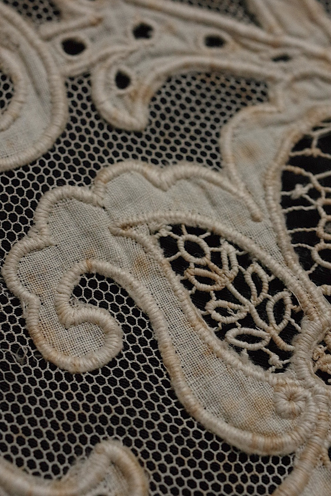 アンティークレース dentelle antique  ハギレ素材用 lots5 .FR a l'epoque