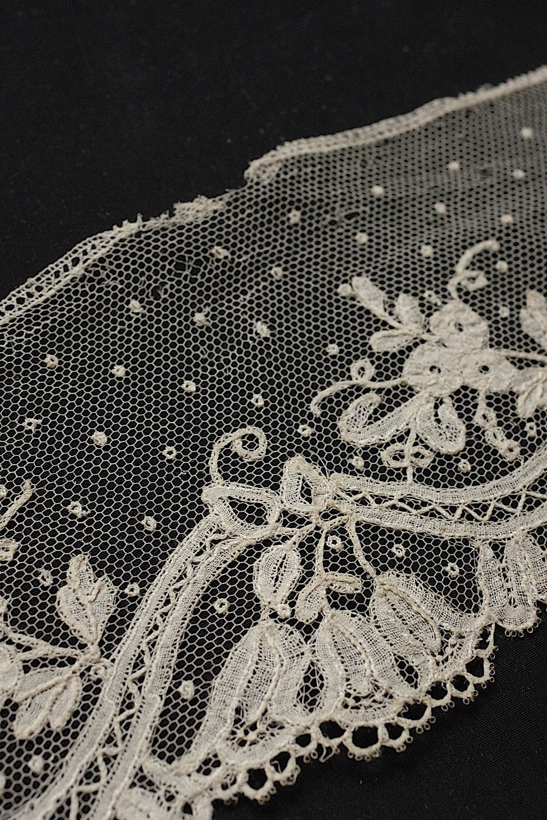 アンティークレース dentelle antique  ハギレ素材用 lots6 .FR a l'epoque