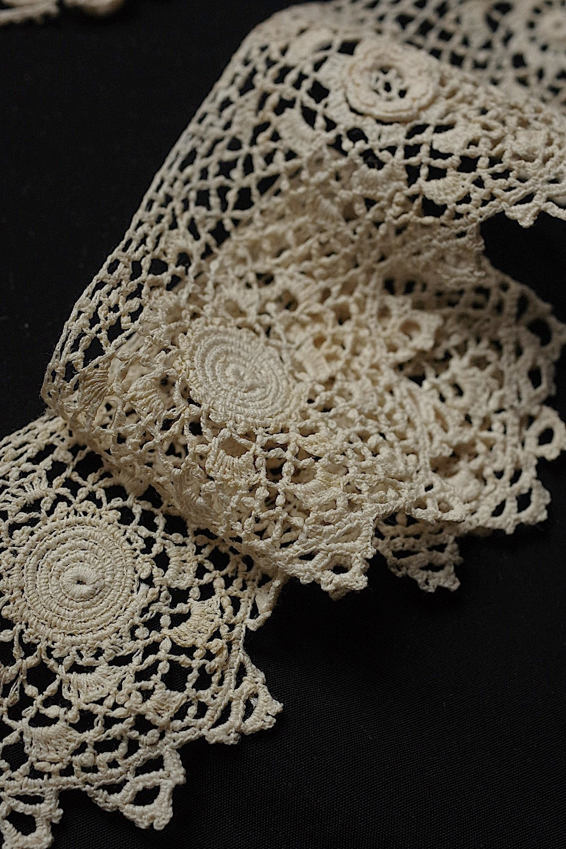 アンティークレース dentelle antique  クロシェ素材用 lots8 .FR a l'epoque