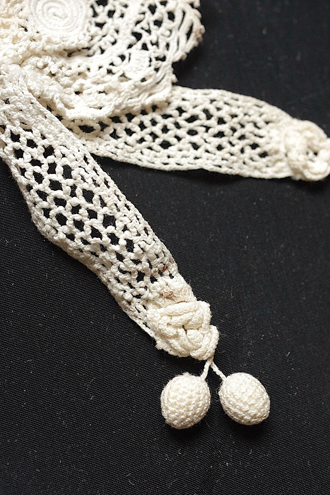 アンティークレース dentelle antique  クロシェ素材用 lots8 .FR a l'epoque