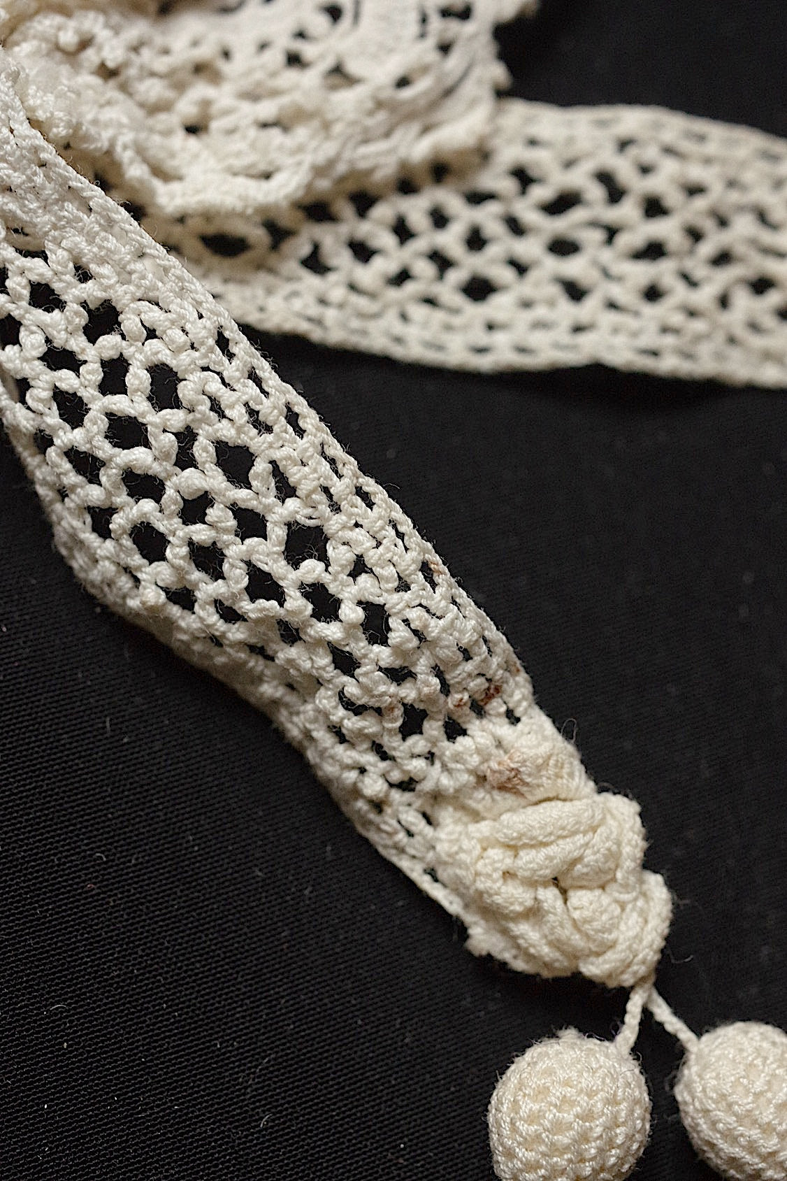 アンティークレース dentelle antique  クロシェ素材用 lots8 .FR a l'epoque