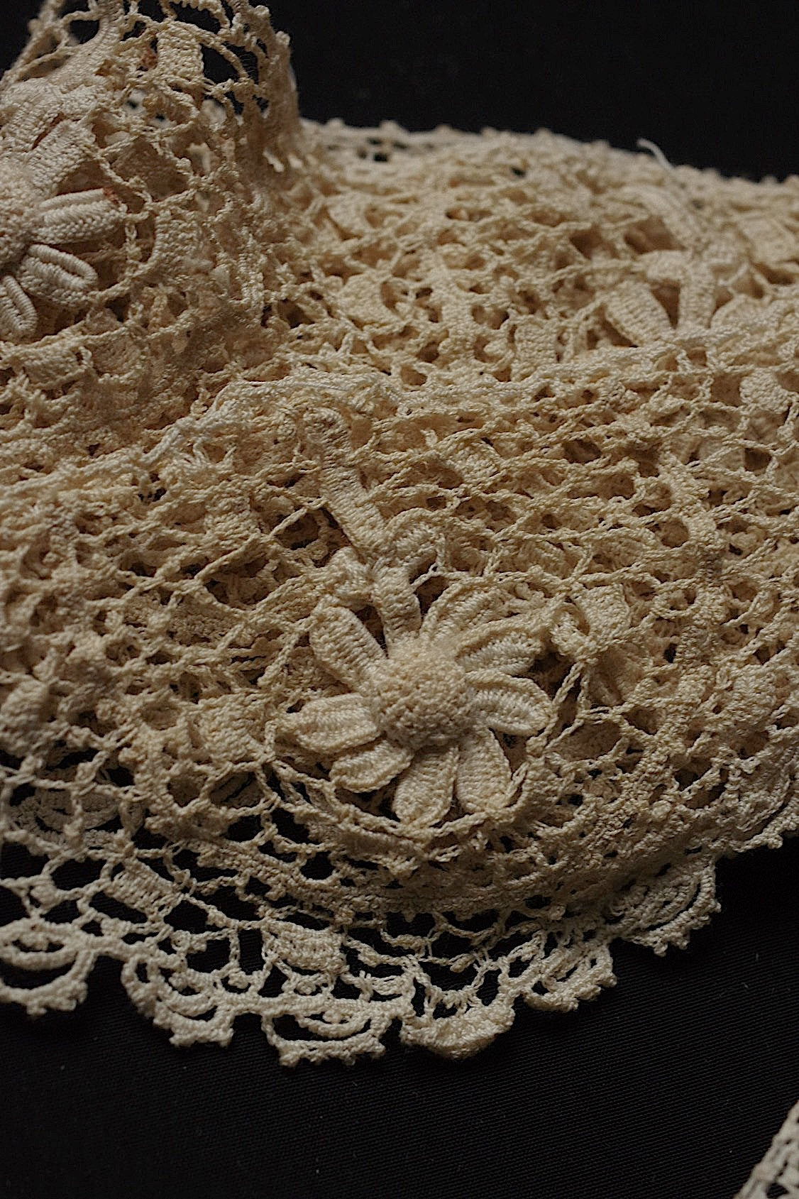 アンティークレース dentelle antique  クロシェ素材用 lots8 .FR a l'epoque